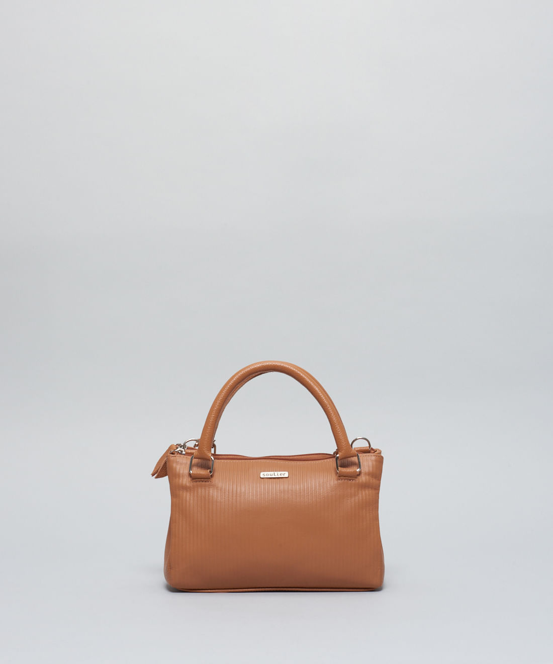 Bolsa p Couro Cotele - Caramelo - Imagem 4