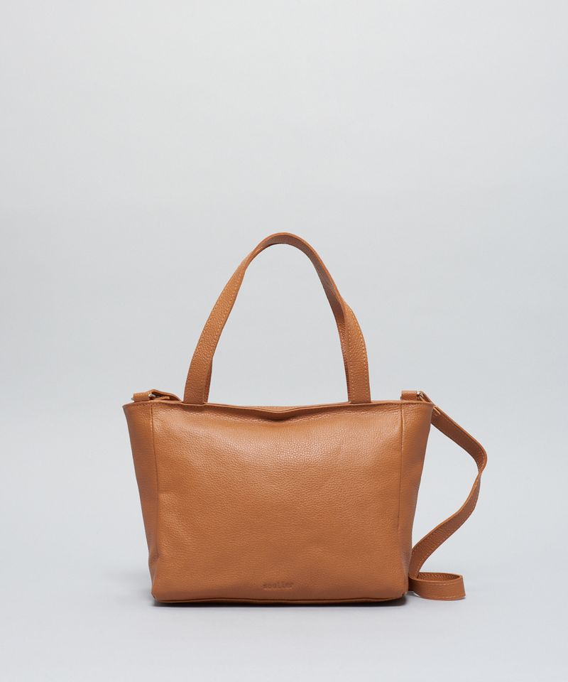 Bolsa m Couro Camila - Caramelo u - caramelo