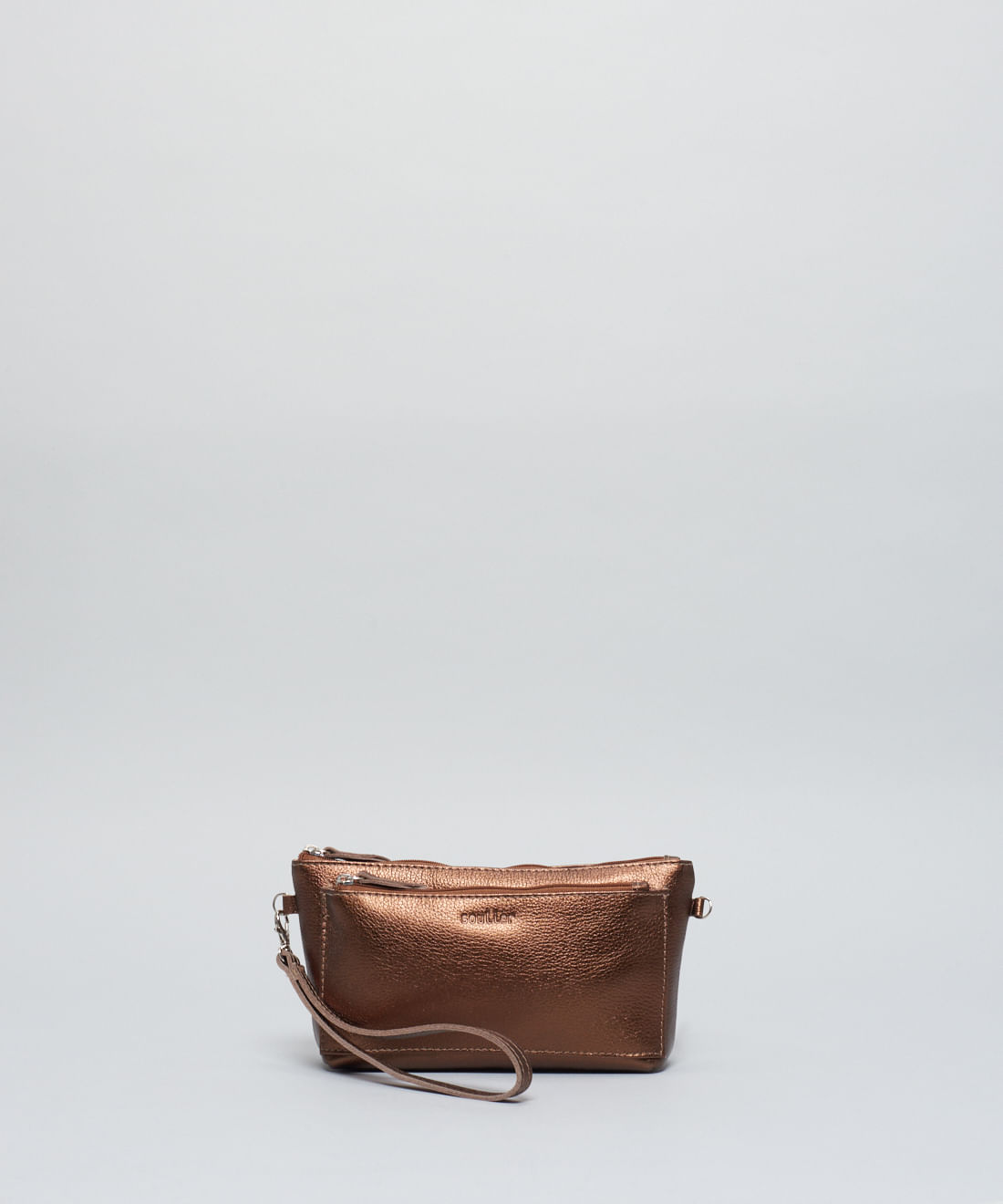 Bolsa p Couro Cecilia - Bronze - Imagem 4