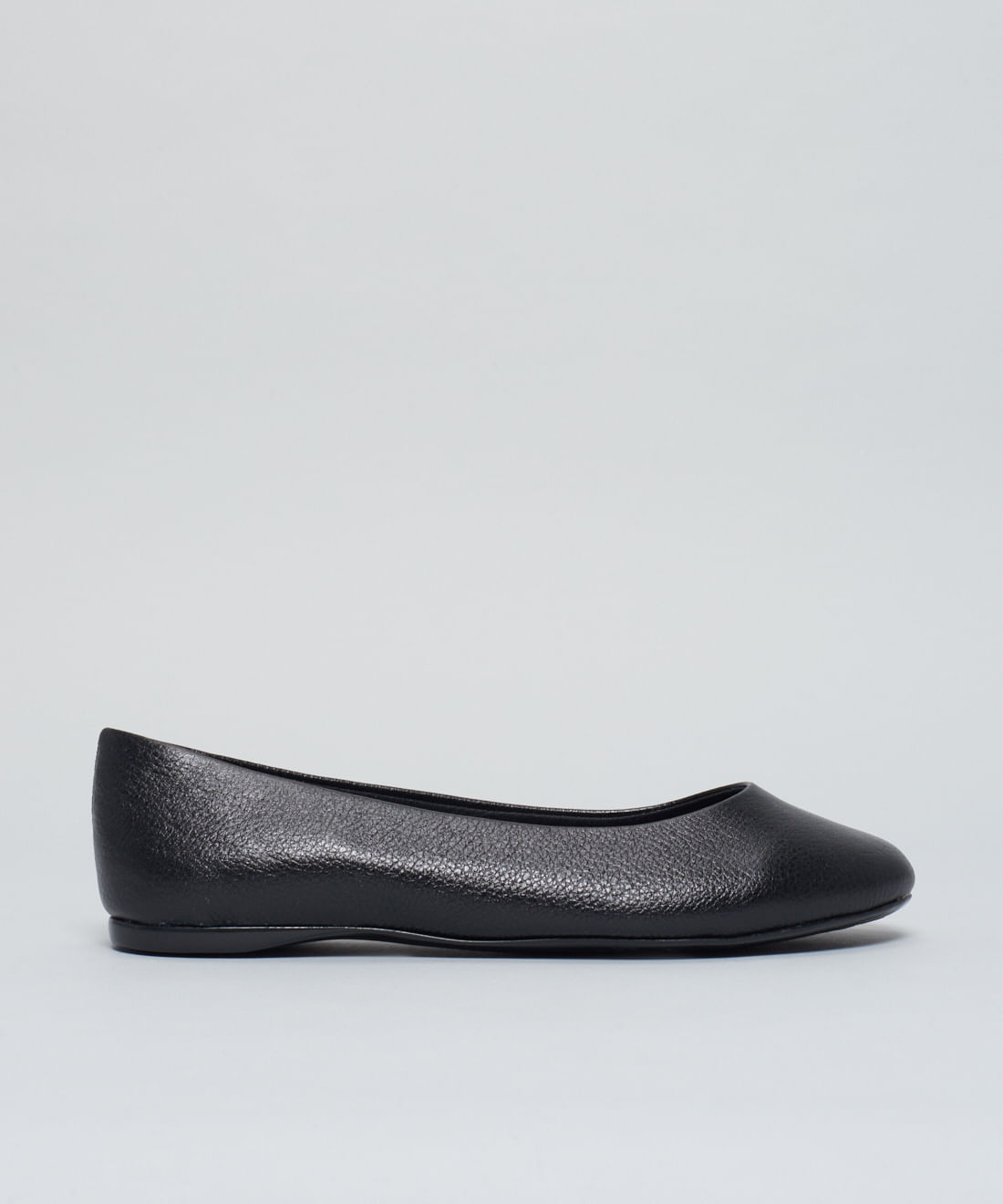Sapatilha Couro Luana - Preto