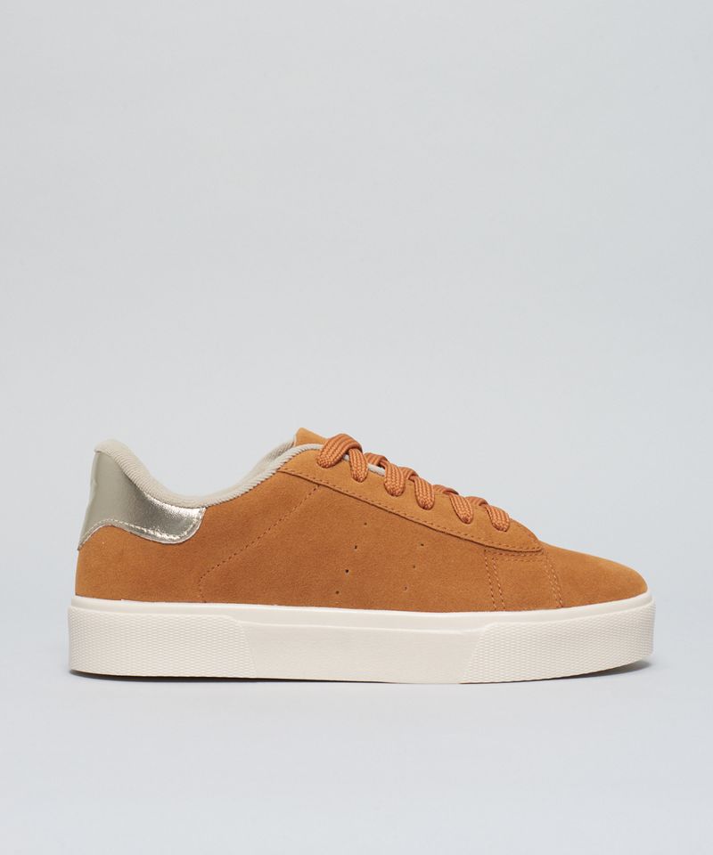 Tenis Camurca Soft Juliana - Caramelo 36 - caramelo