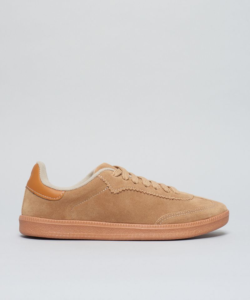 Tenis Camurca Soft Cecilia - Caramelo 35 - caramelo
