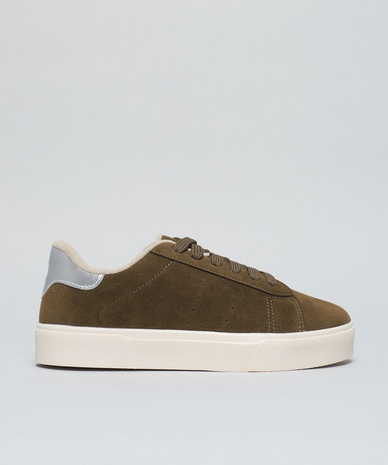 Tenis Camurca Soft Juliana - Verde Militar 36 - verde militar
