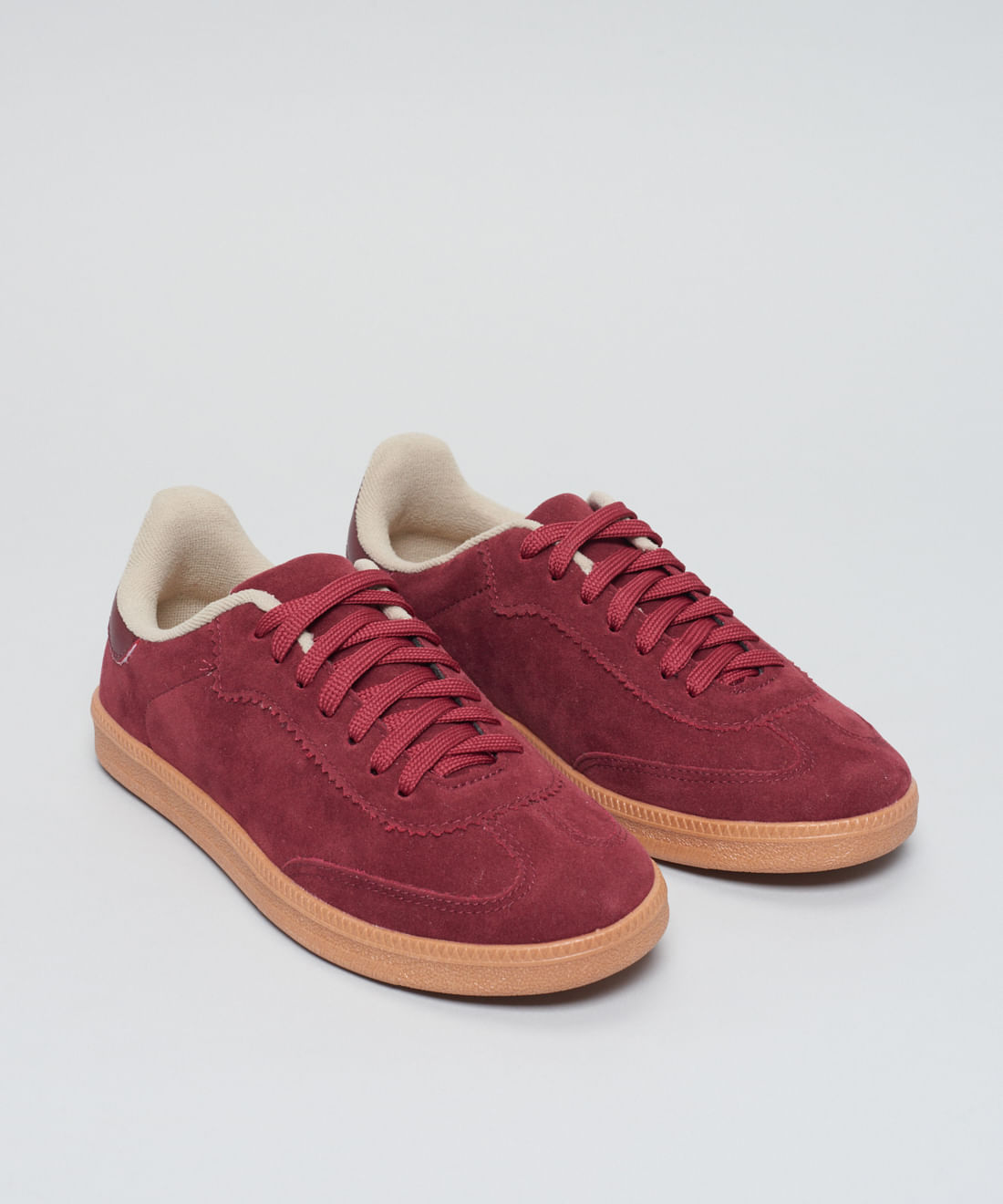 Tenis Camurca Soft Cecilia - Merlot - Imagem 7