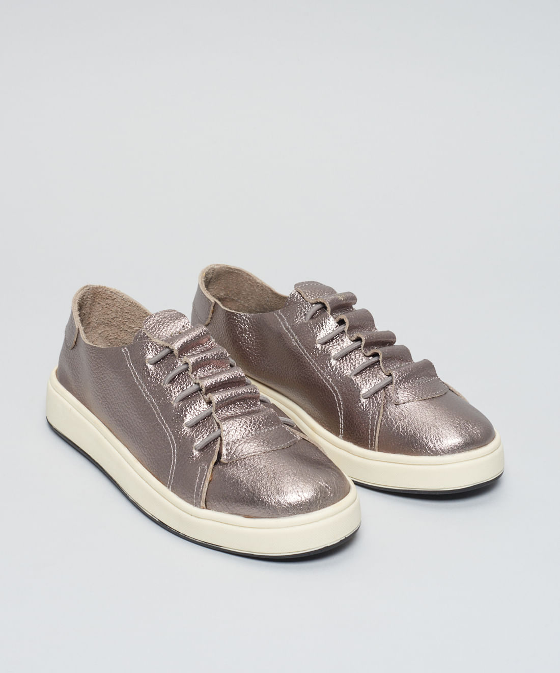 Tenis Couro Casual Elastico - Onix - Imagem 32