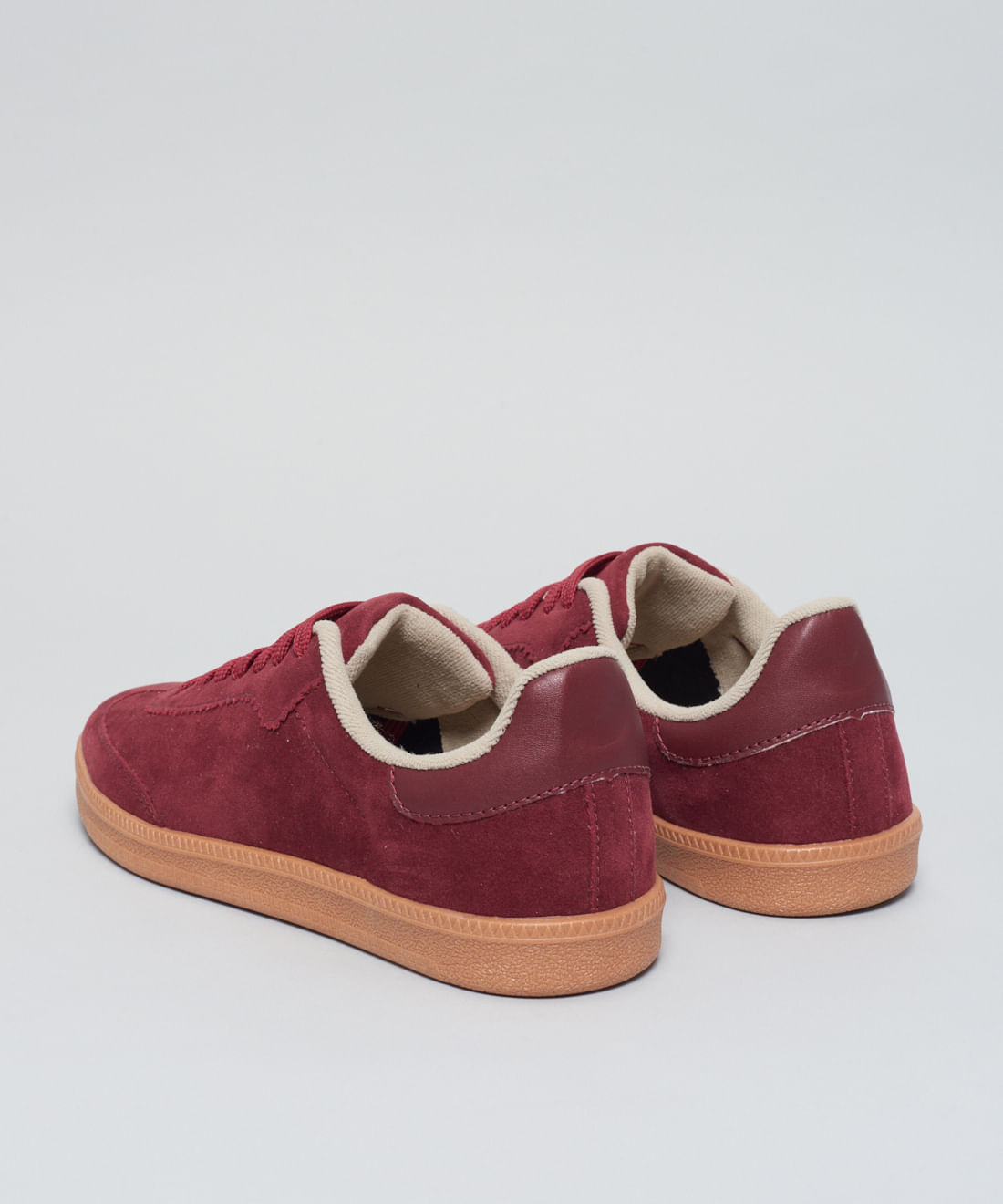 Tenis Camurca Soft Cecilia - Merlot - Imagem 8