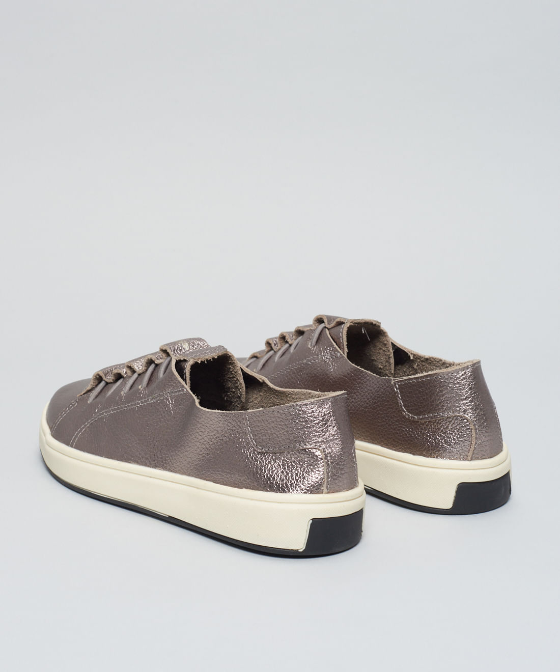 Tenis Couro Casual Elastico - Onix - Imagem 18