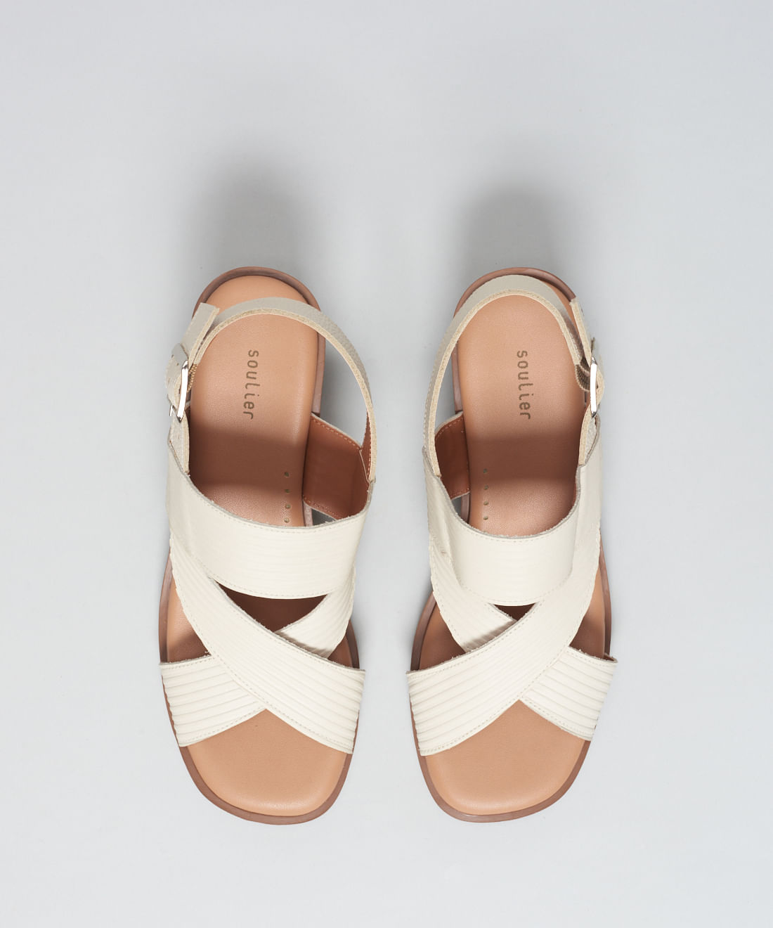 Sandalia Media Couro Cotele - Offwhite - Imagem 34