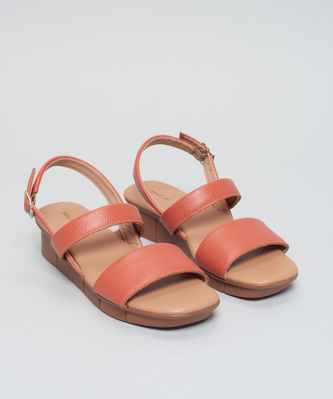 Anabela Couro Acolchoada - Ocre - Imagem 32