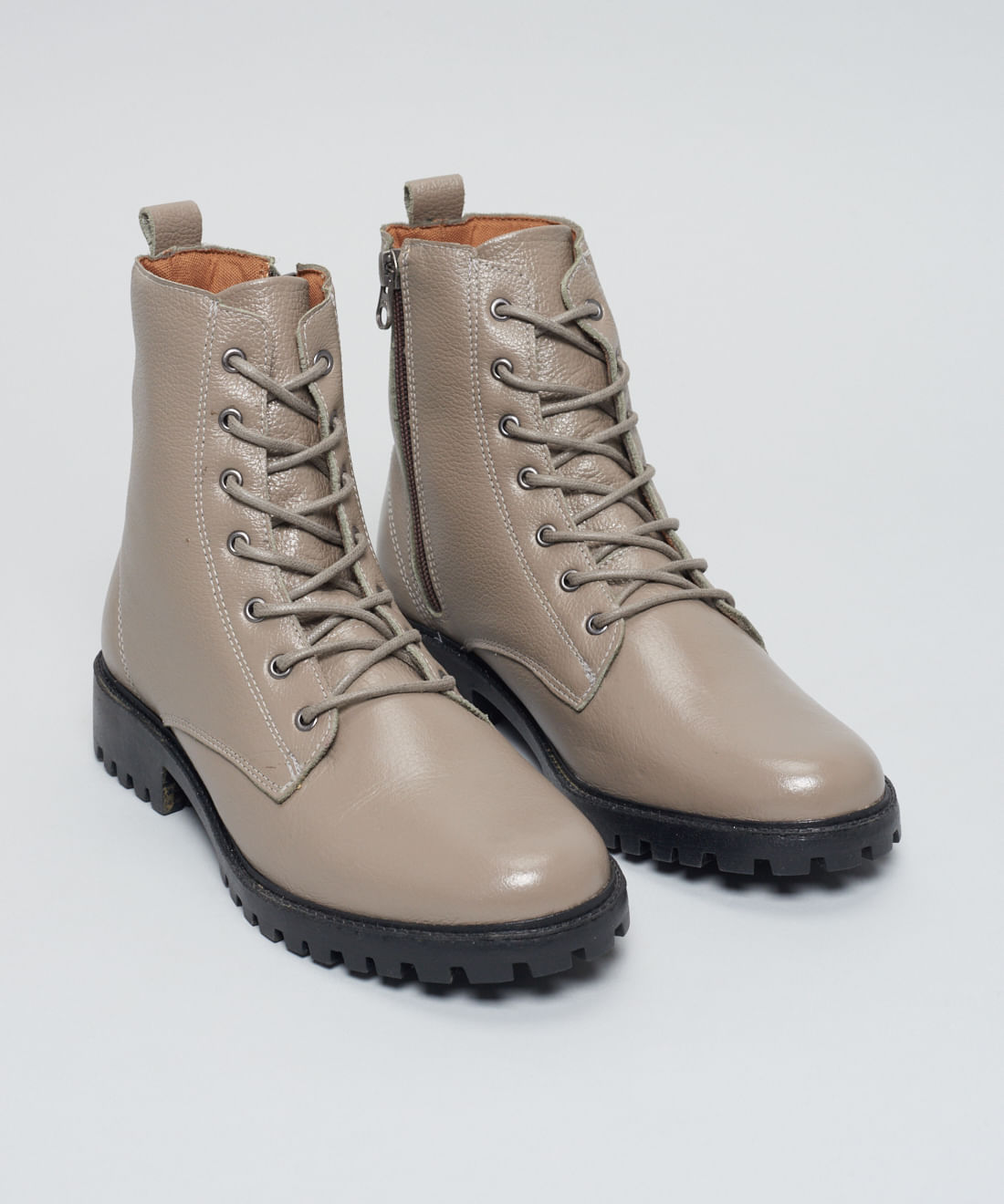 Coturno Couro Debora - Cinza - Imagem 30