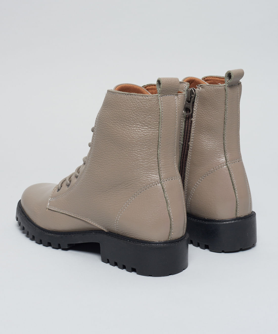 Coturno Couro Debora - Cinza - Imagem 31