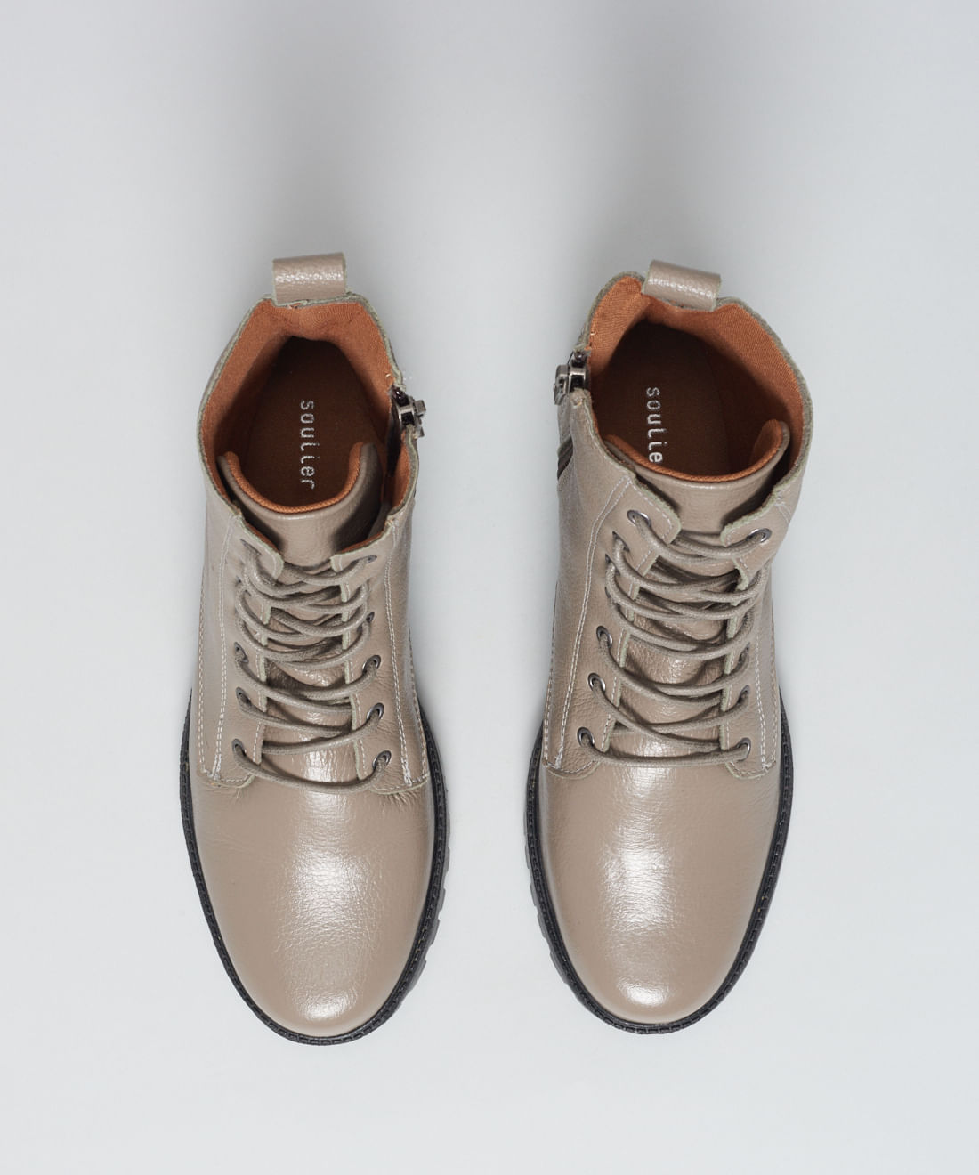 Coturno Couro Debora - Cinza - Imagem 32