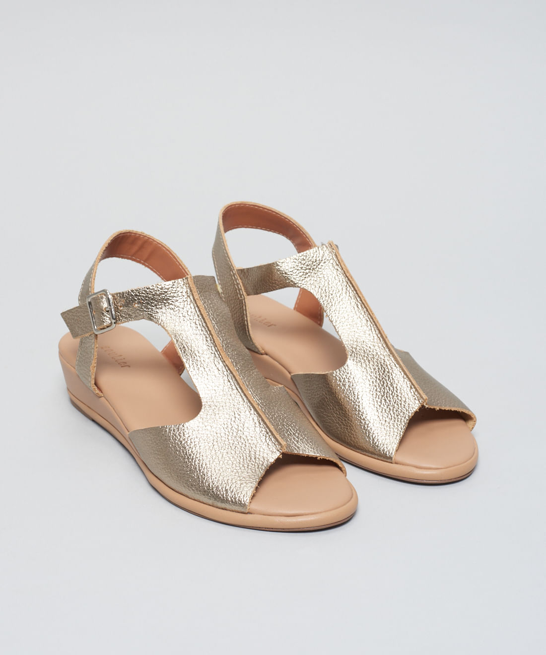 Anabela Couro Maria - Prata Velho - Imagem 22