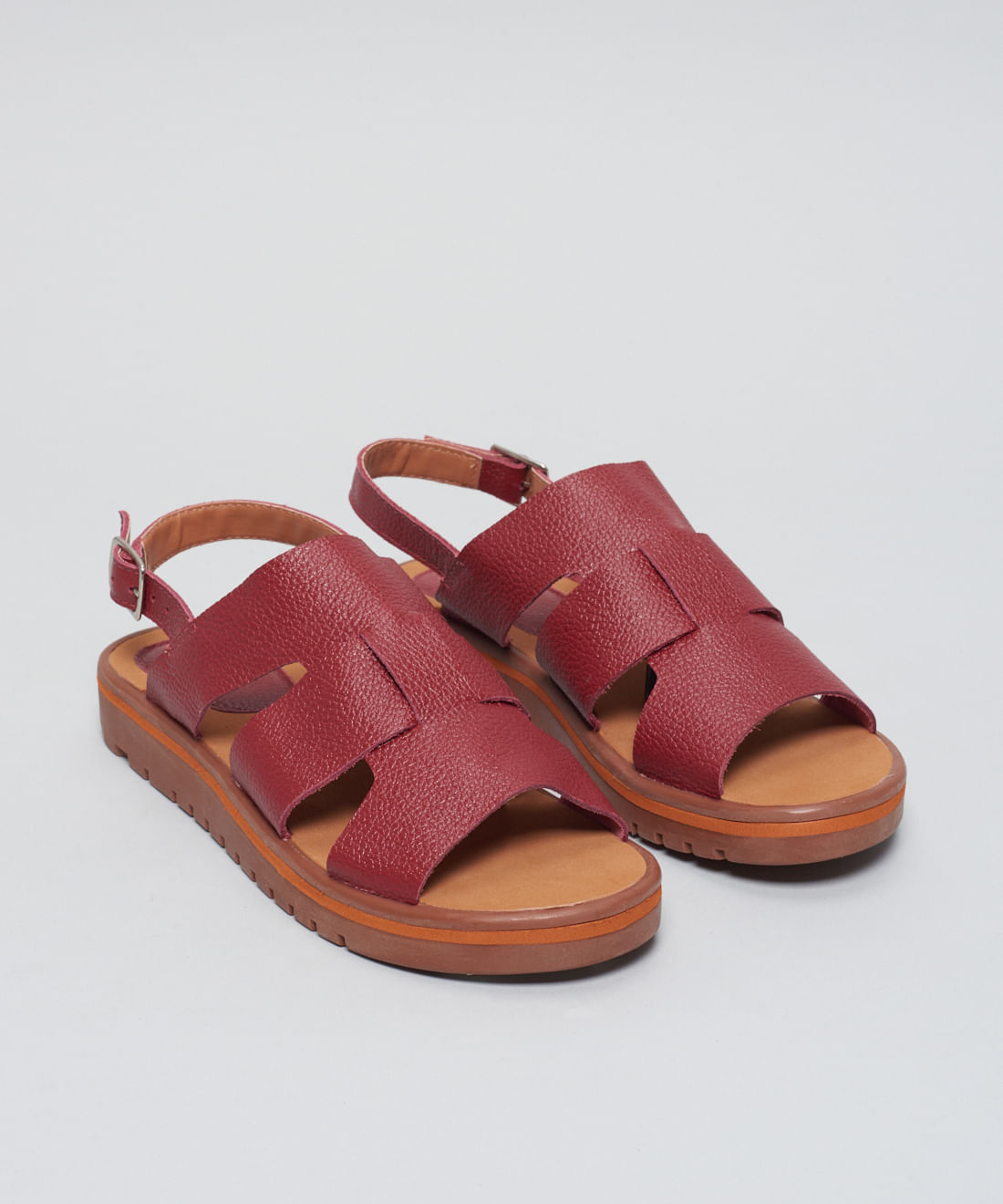 Rasteira Tratorada Vivi - Merlot - Imagem 12