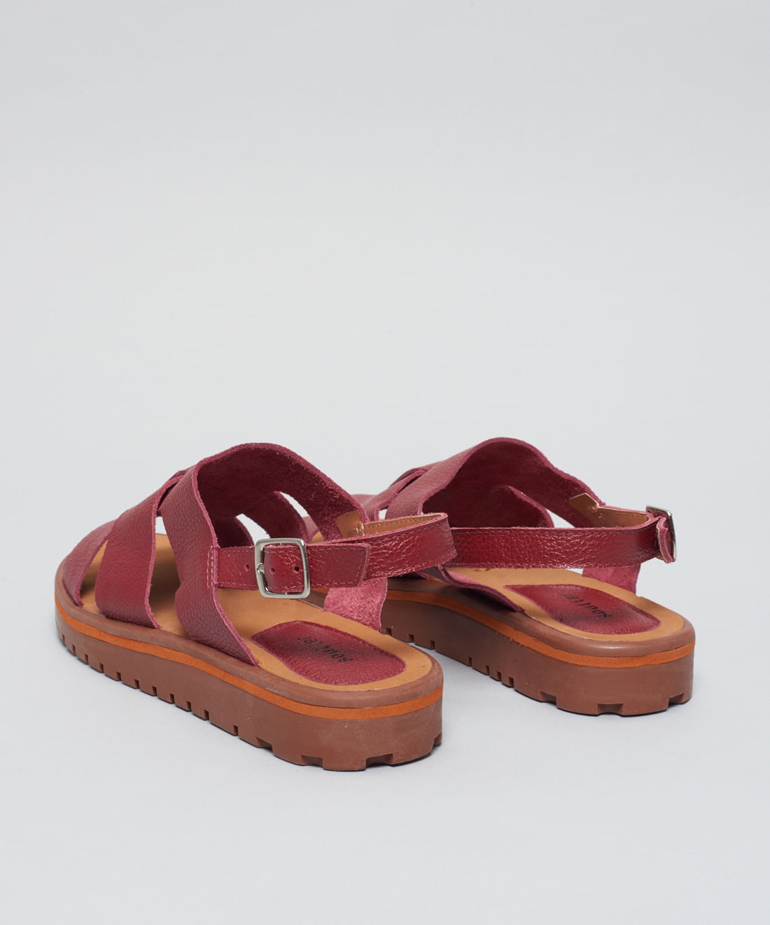 Rasteira Tratorada Vivi - Merlot - Imagem 18