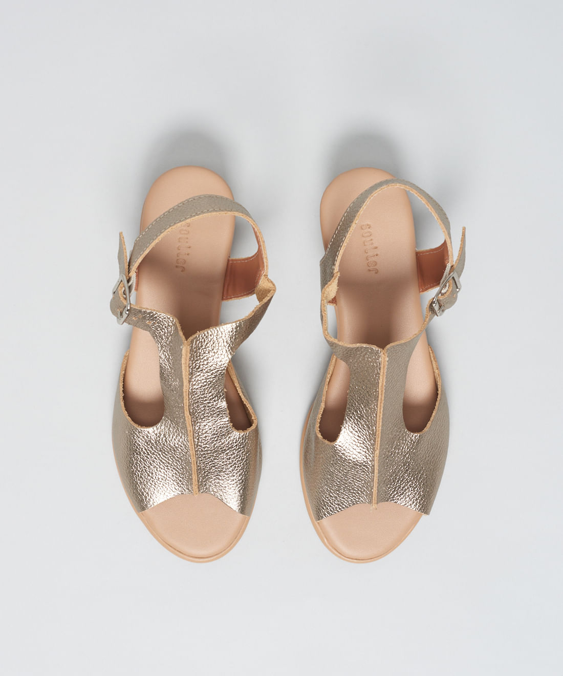 Anabela Couro Maria - Prata Velho - Imagem 39