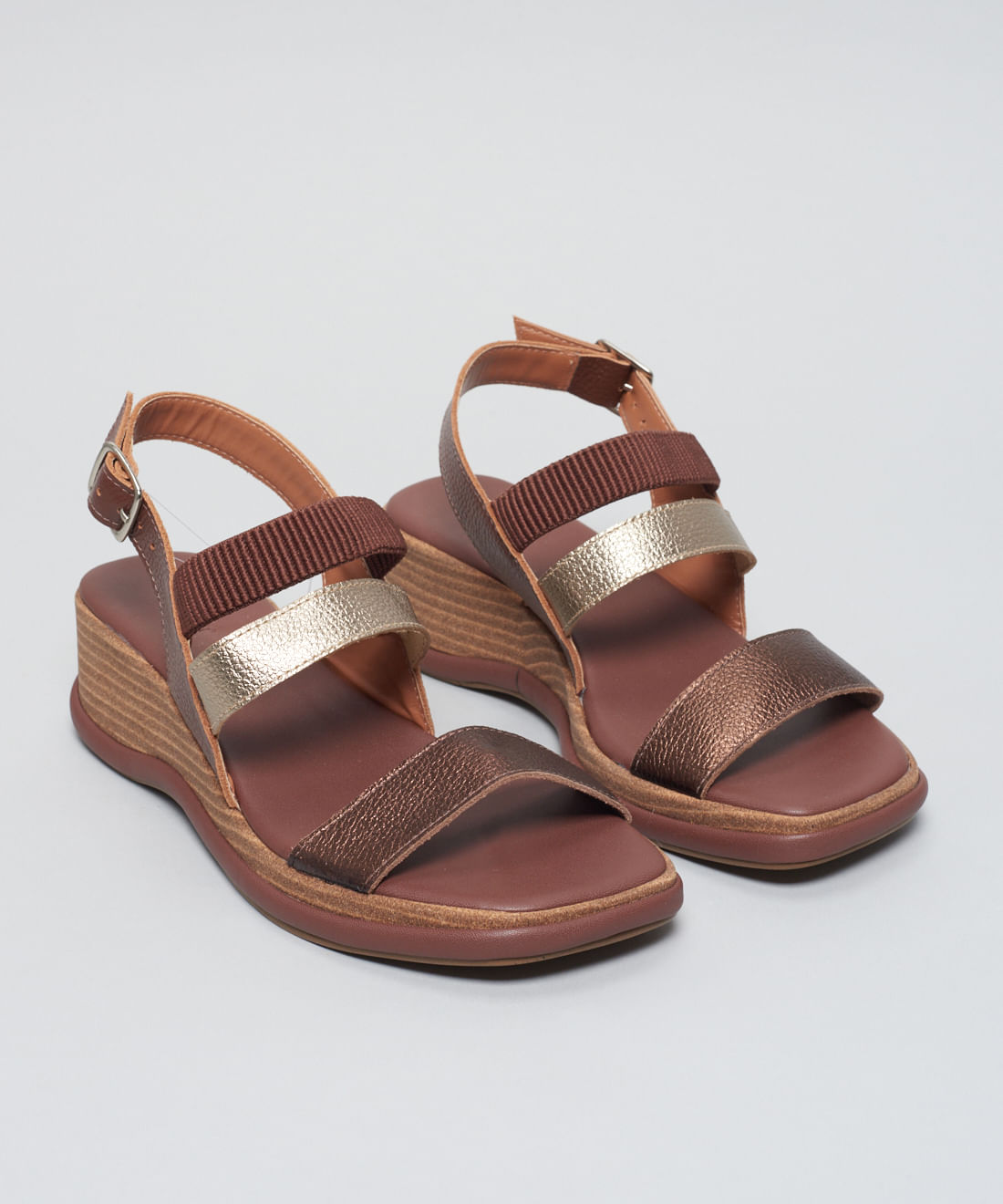 Plataforma Couro Elastico - Chocolate - Imagem 30