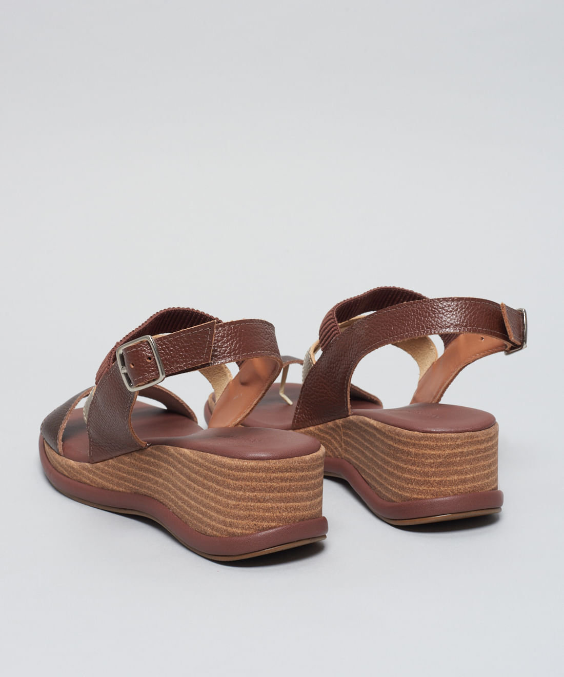 Plataforma Couro Elastico - Chocolate - Imagem 15