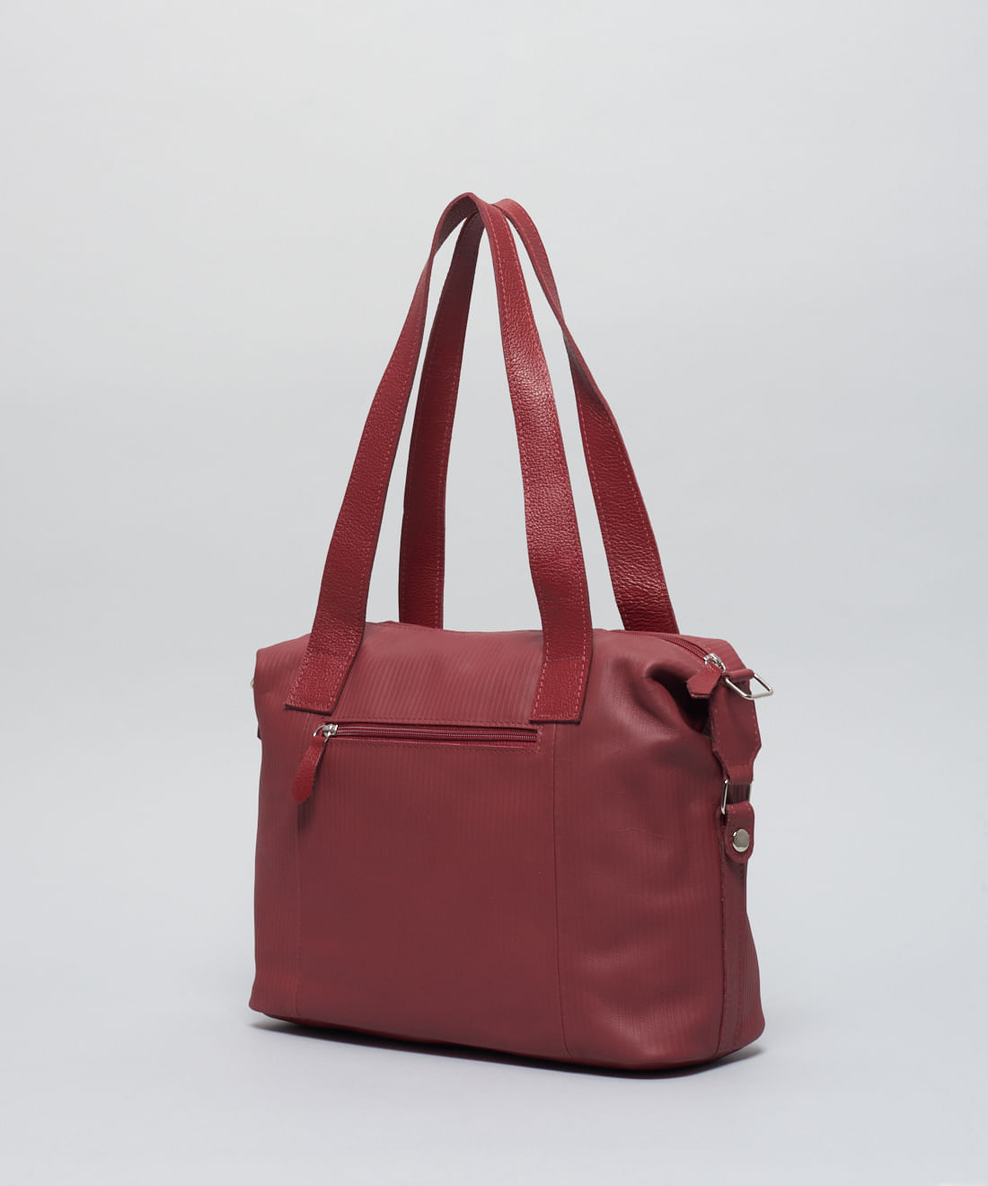 Bolsa g Couro Cotele - Merlot - Imagem 3