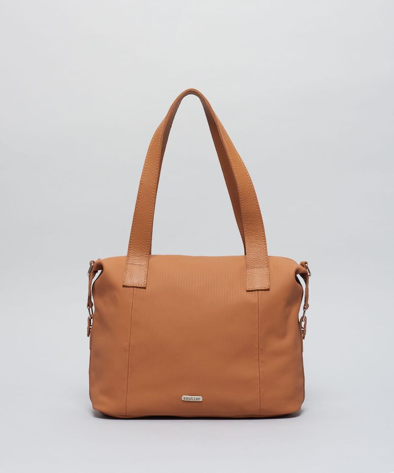 Bolsa g Couro Cotele - Caramelo u - caramelo