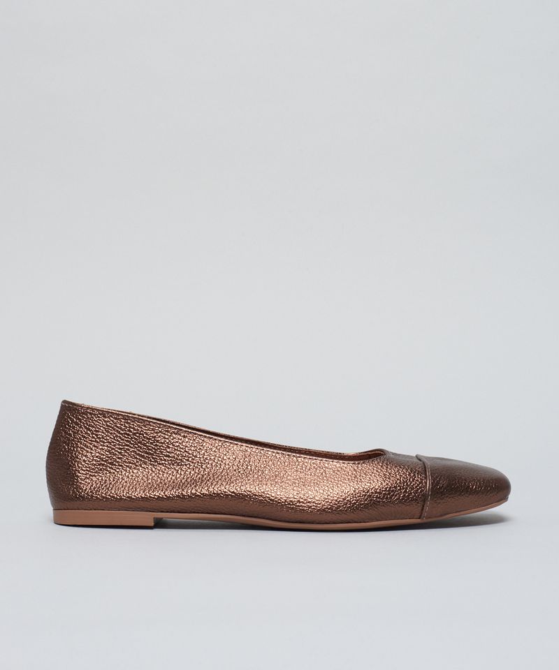 Sapatilha Couro Lia - Bronze 34 - bronze