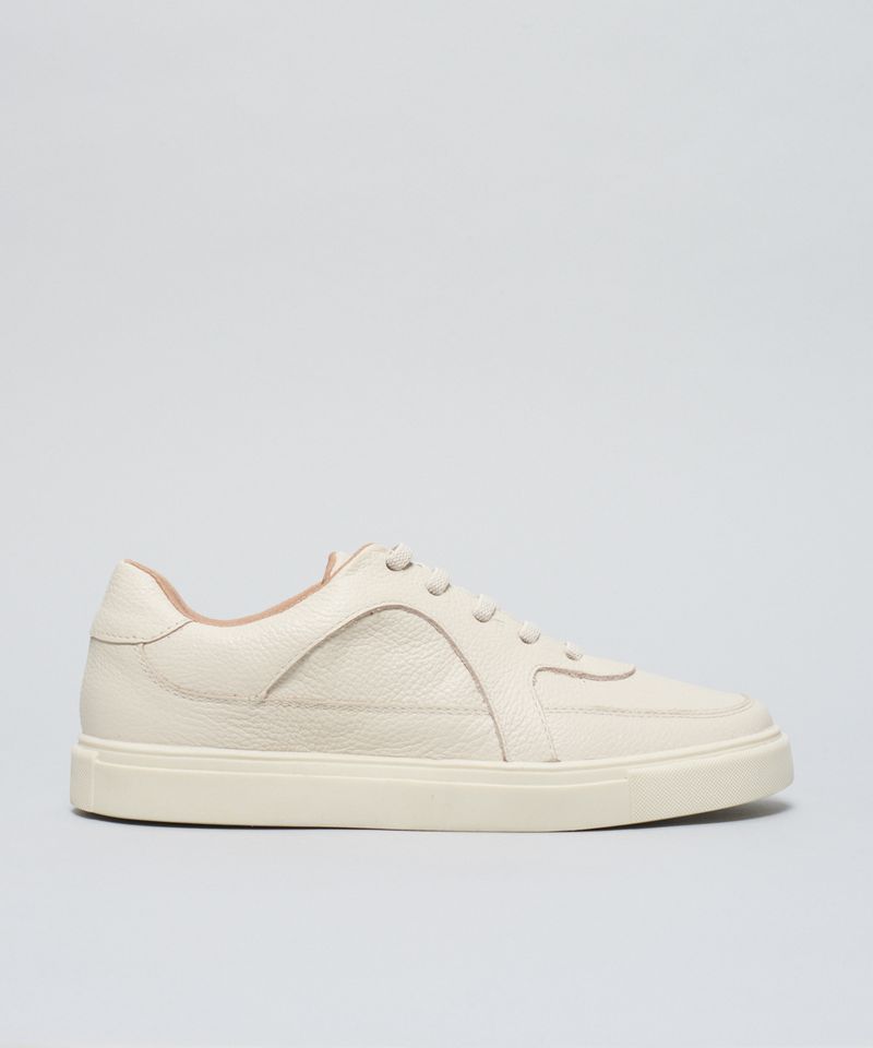 Tenis Couro Pepa Elastico - Offwhite 37 - offwhite