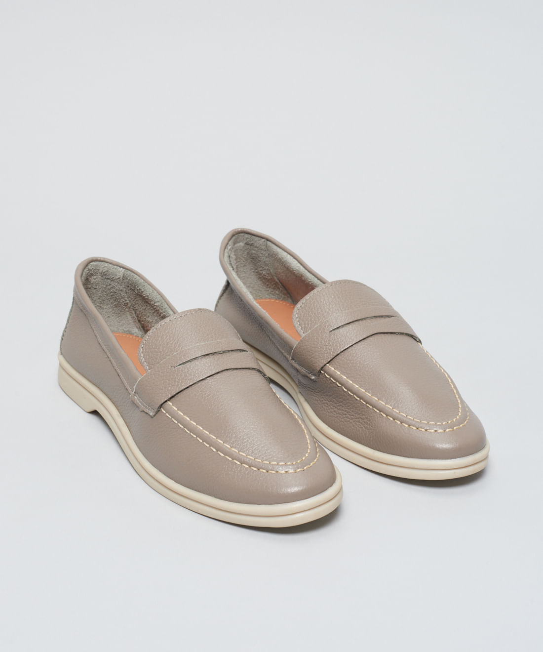 Mocassim Couro Lara - Cinza - Imagem 2