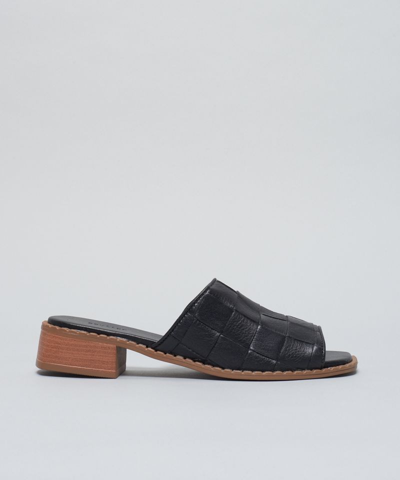 Salto Medio Mule Tresse Soft - Preto 37 - preto