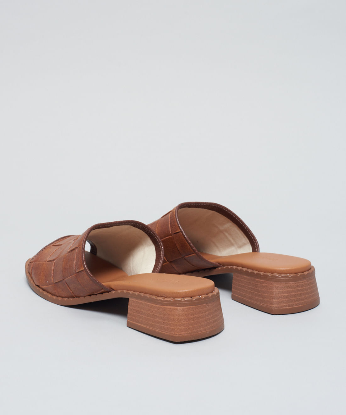 Salto Medio Mule Tresse Soft - Chocolate - Imagem 18