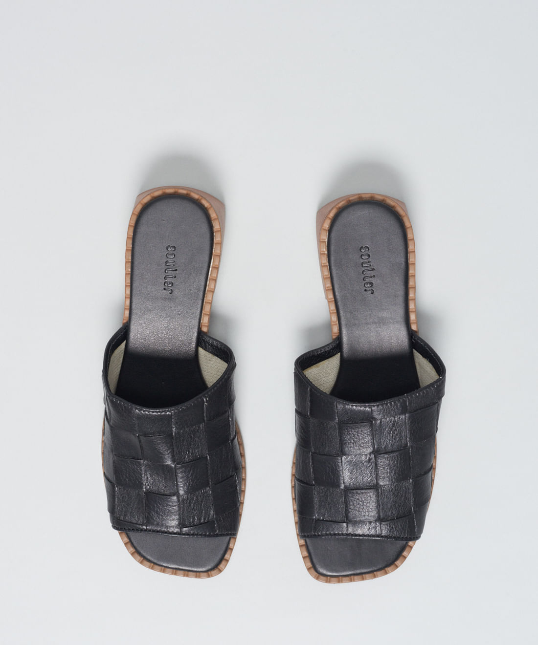 Salto Medio Mule Tresse Soft - Preto - Imagem 9