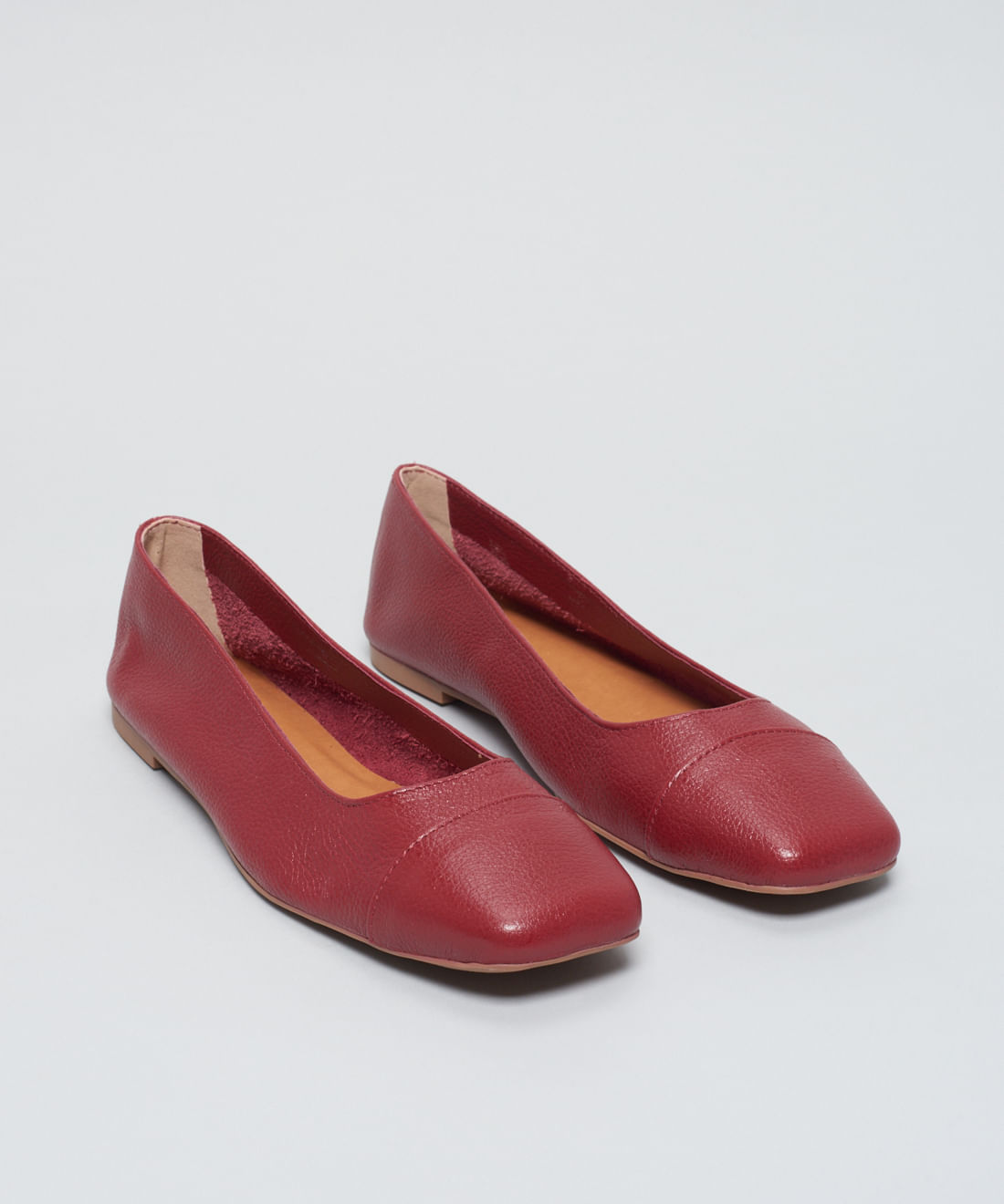 Sapatilha Couro Lia - Merlot - Imagem 27