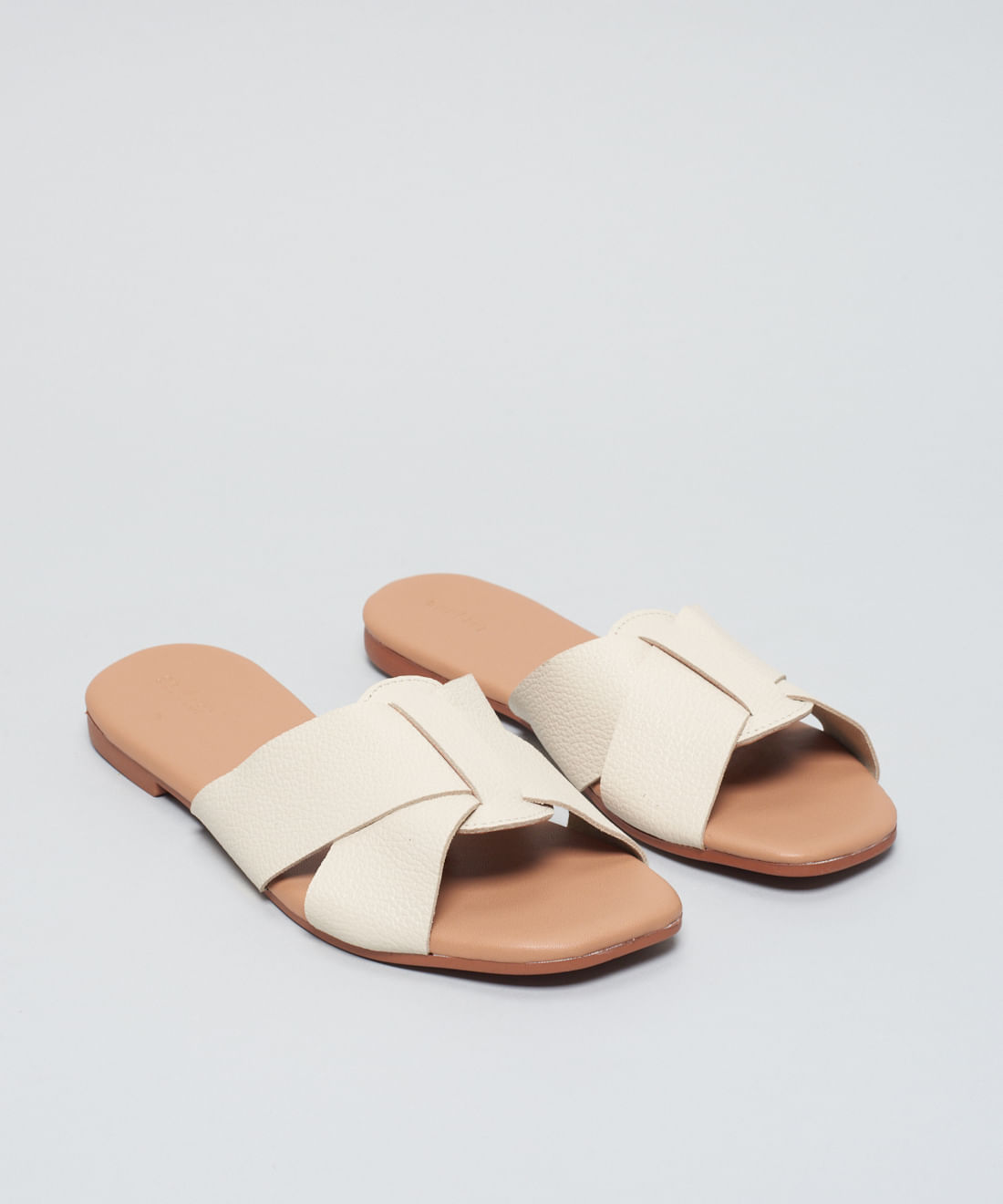 Rasteira Basica Couro Gabi - Offwhite - Imagem 27