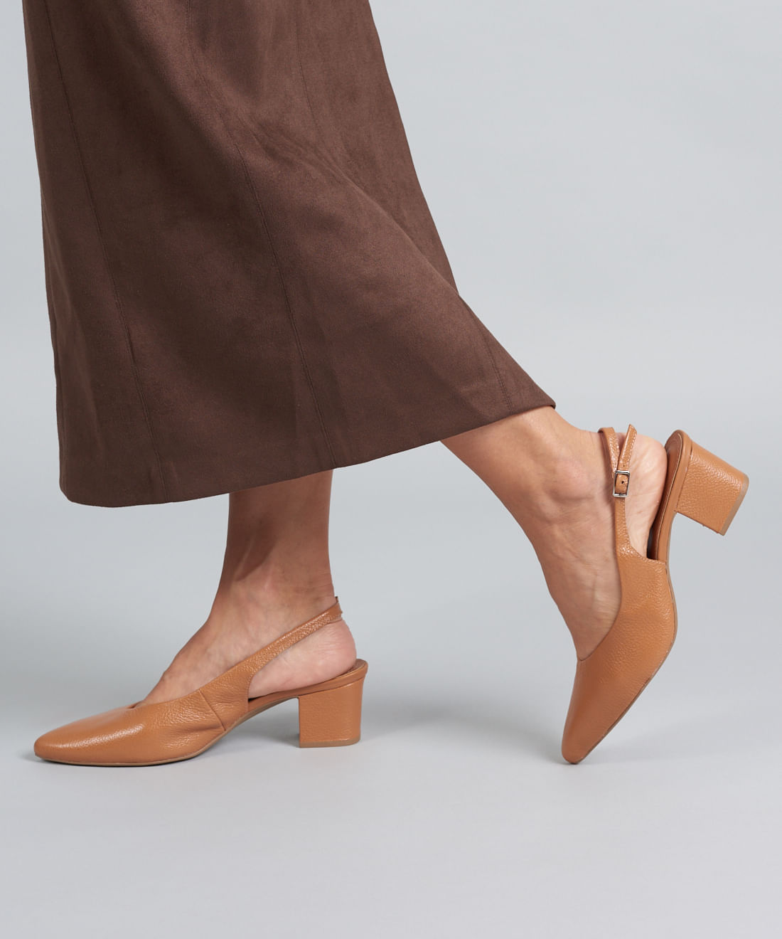 Scarpin Mule Bico Fino - Caramelo - Imagem 25