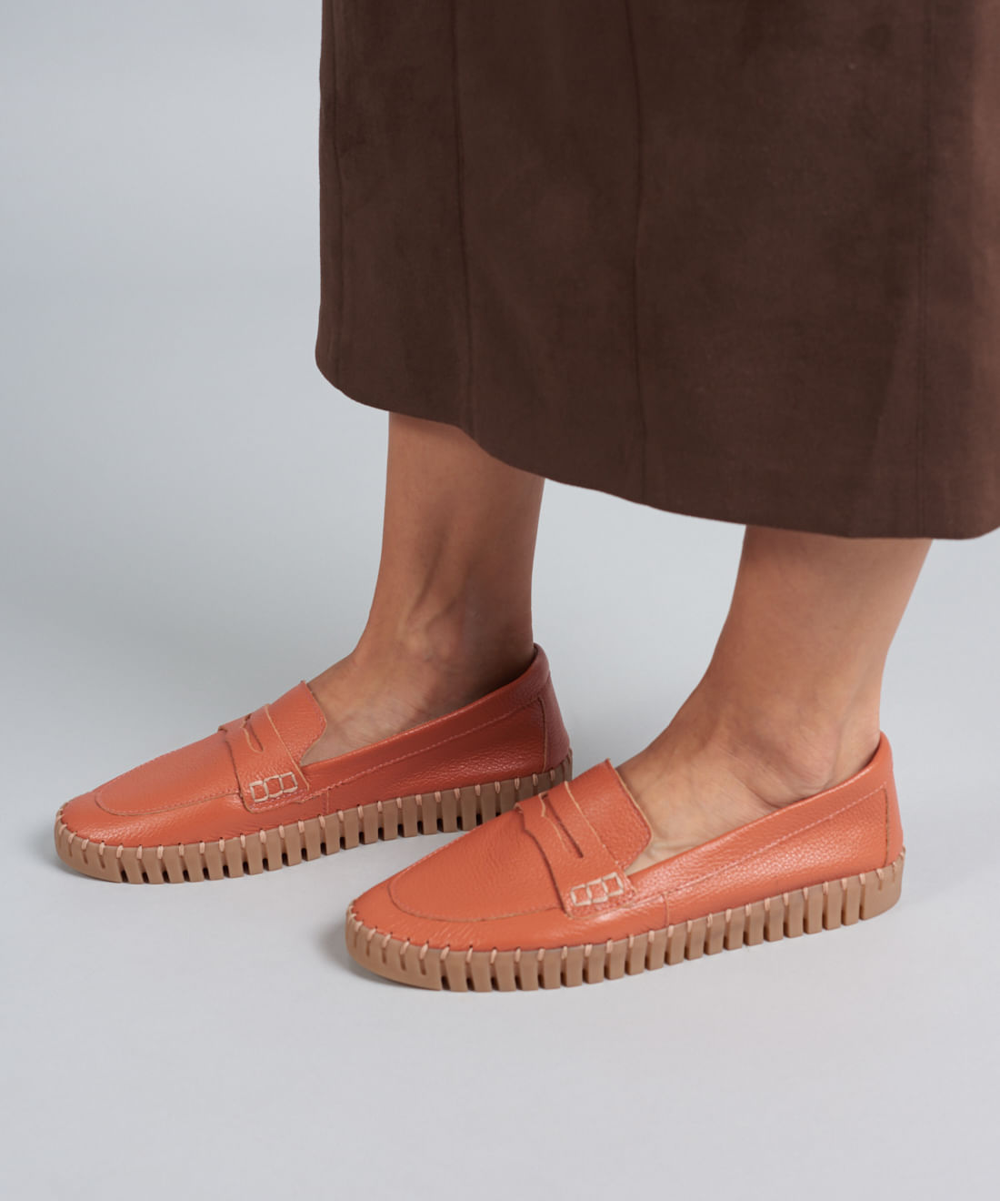 Mocassim Couro Tratorado Seleiro - Ocre - Imagem 25