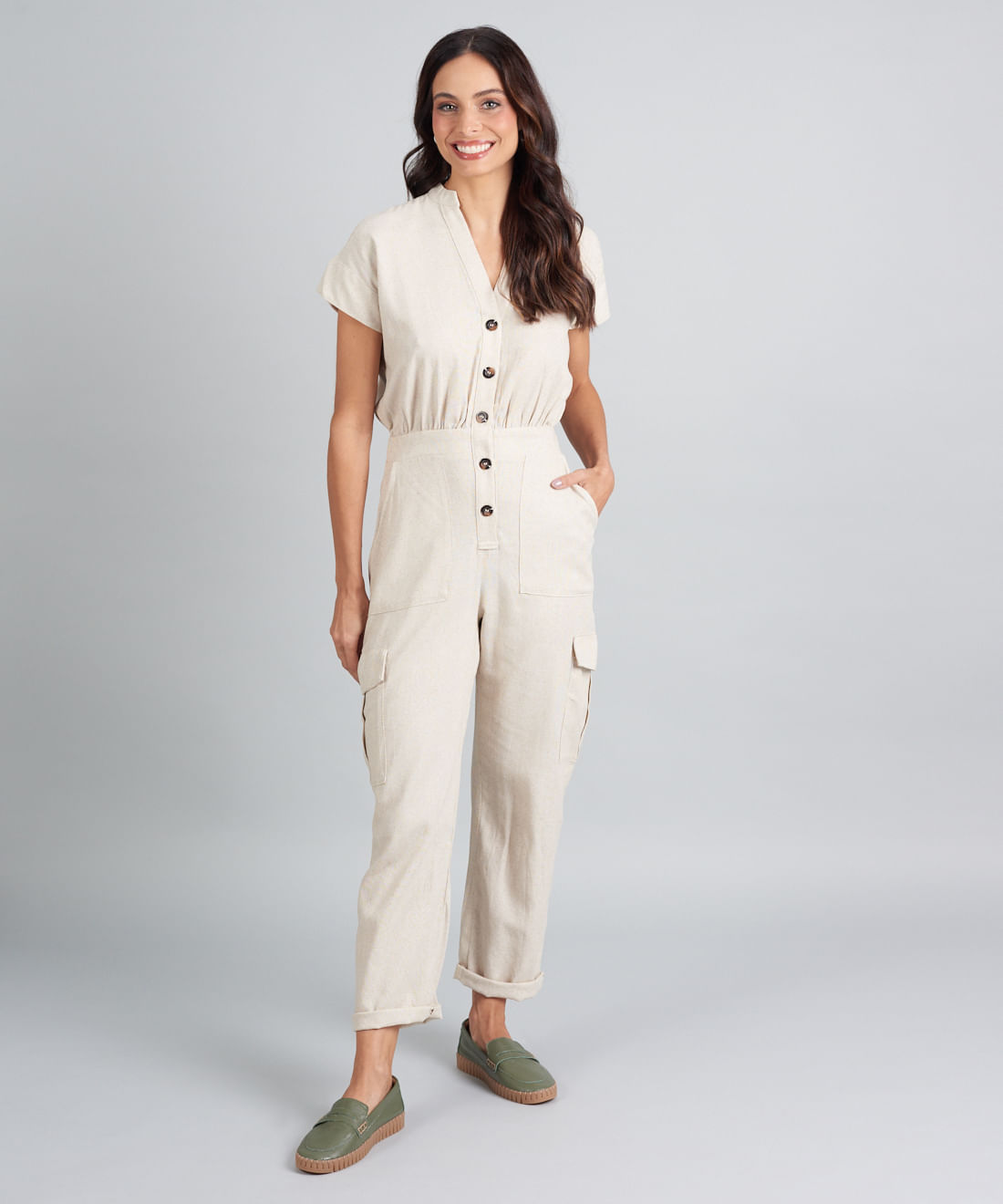 Mocassim Couro Tratorado Seleiro - Verde Militar - Imagem 30