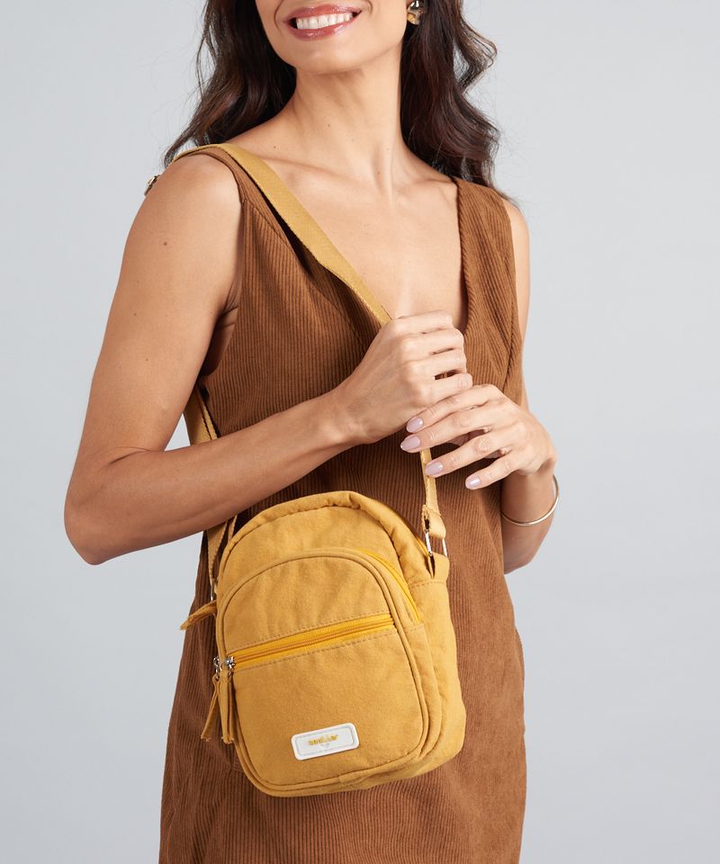 Bolsa p Lona Malu - Mostarda u - mostarda