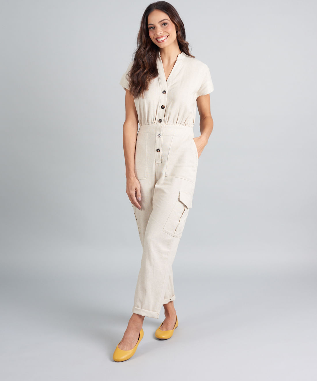 Sapatilha Couro Luana - Mostarda - Imagem 5