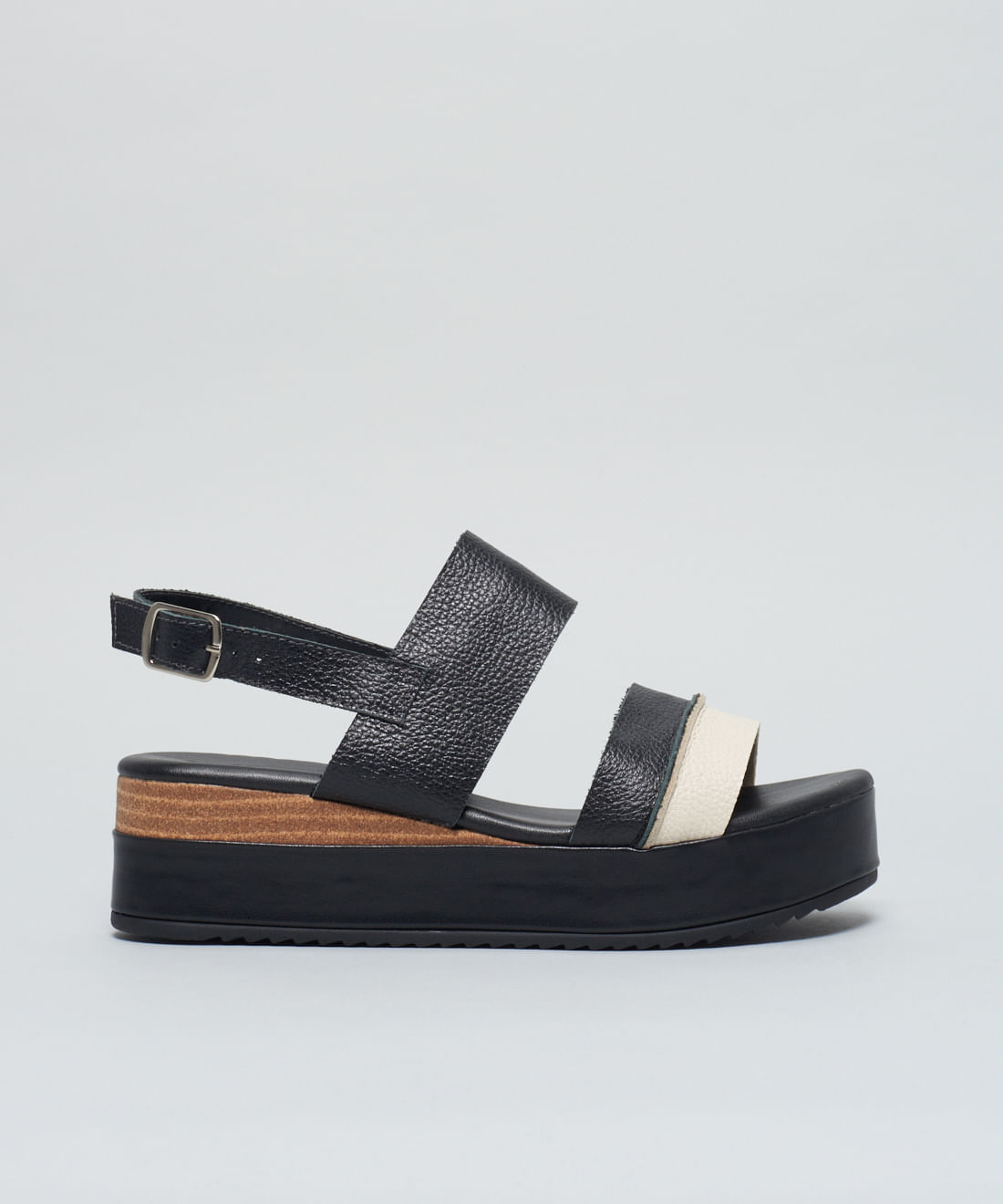Plataforma Couro Belle - Preto - Imagem 16