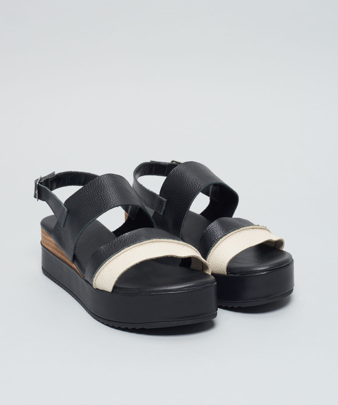 Plataforma Couro Belle - Preto - Imagem 32