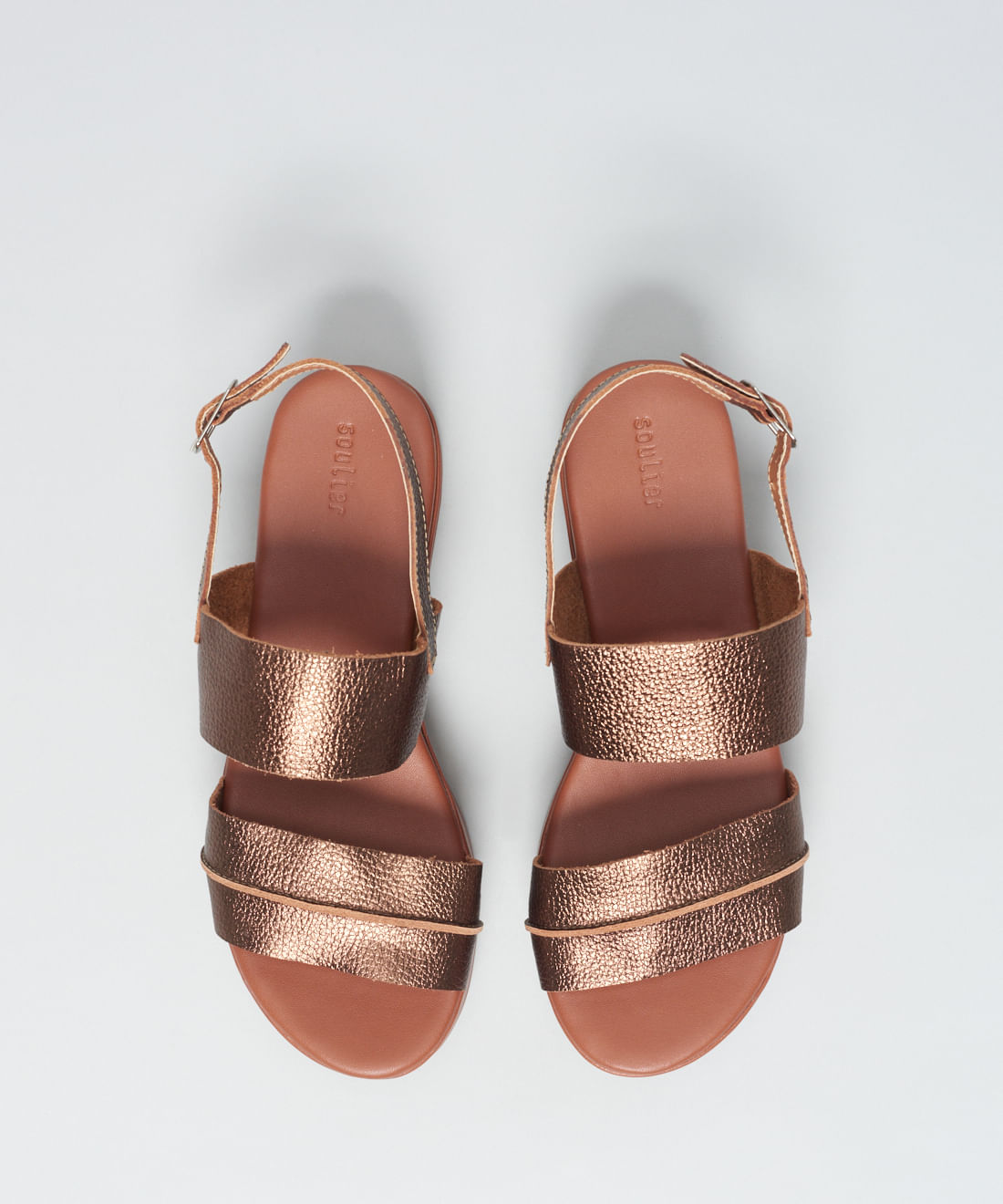 Plataforma Couro Belle - Bronze - Imagem 24