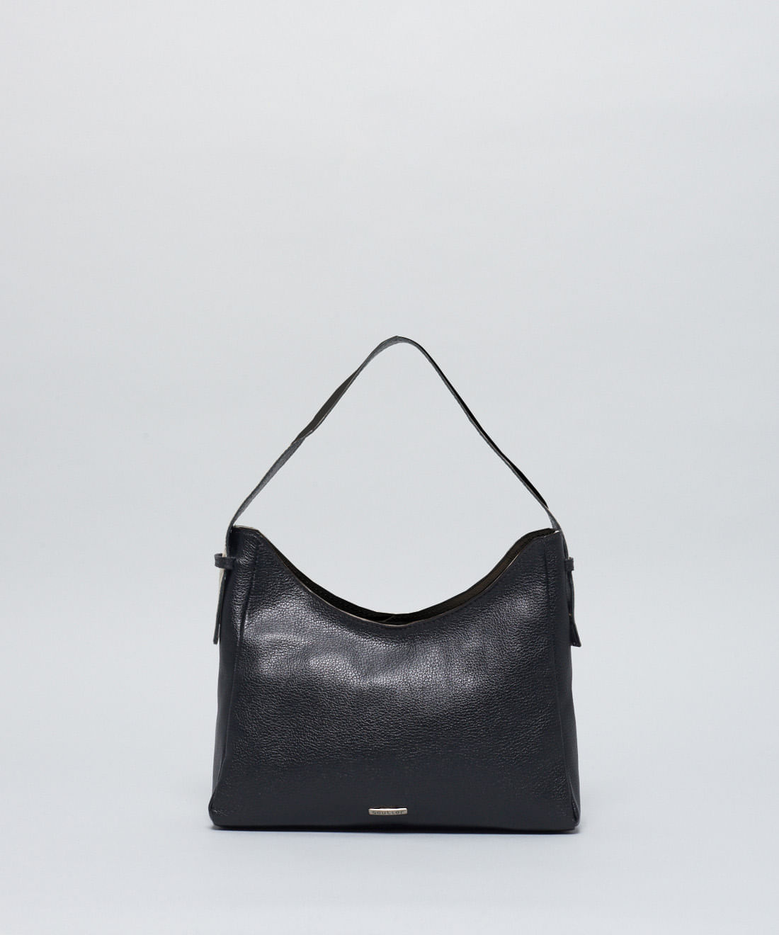 Bolsa m Couro 2 Alcas - Preto