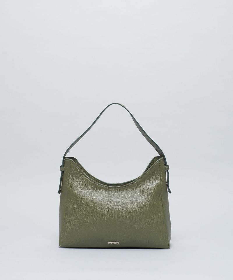 Bolsa m Couro 2 Alcas - Verde Militar u - verde militar