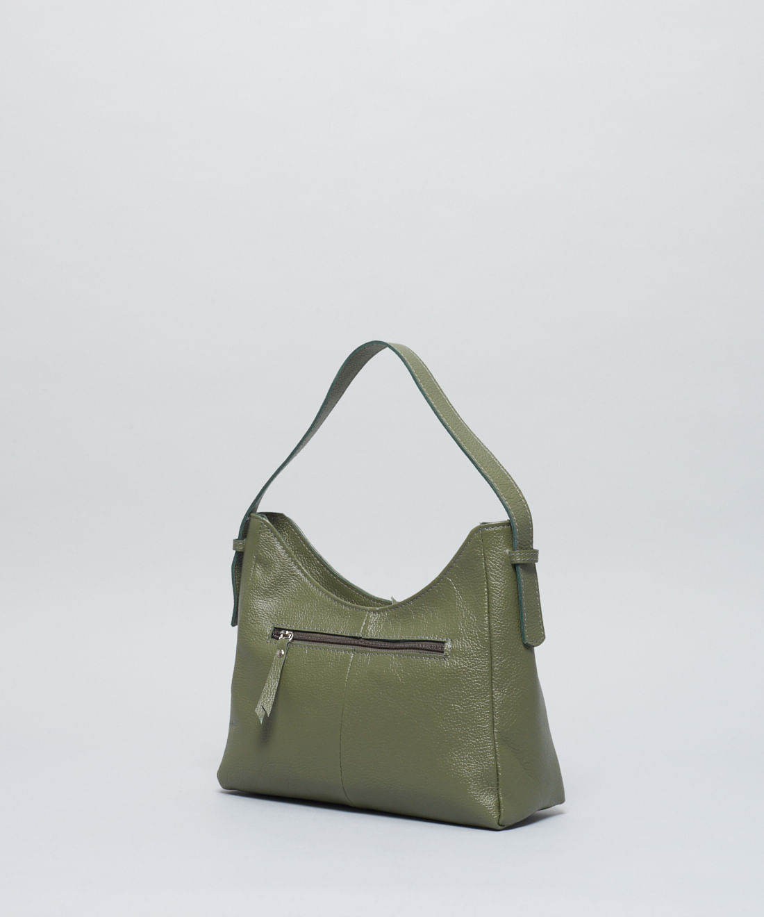 Bolsa m Couro 2 Alcas - Verde Militar - Imagem 3