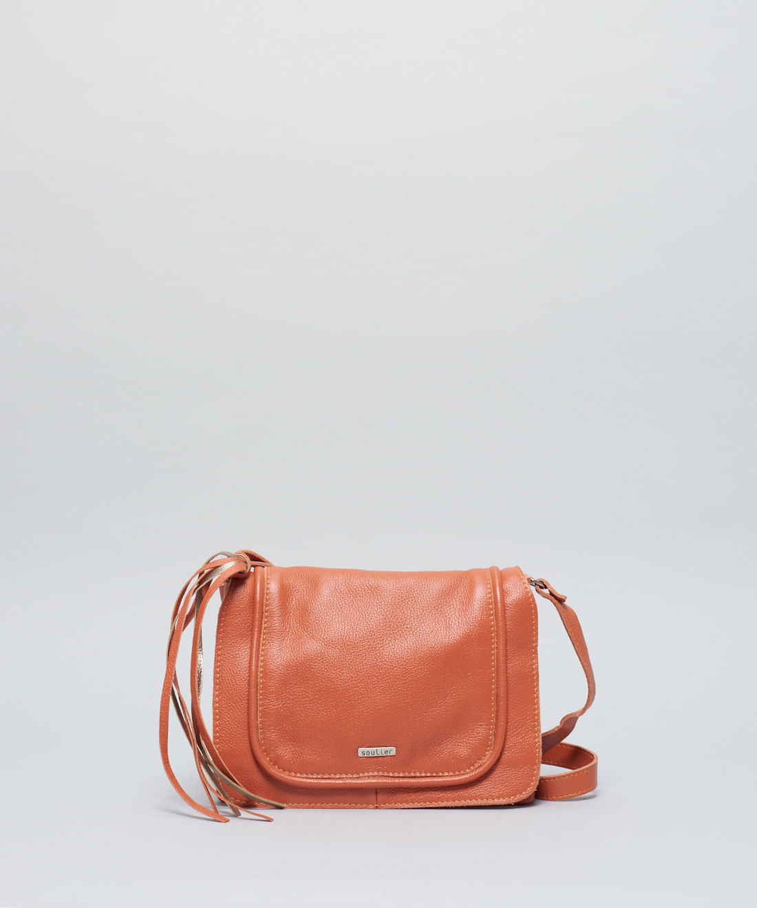 Bolsa m Couro 3 Compart Neo - Ocre
