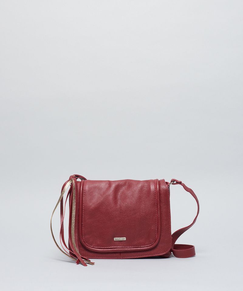 Bolsa m Couro 3 Compart Neo - Merlot u - merlot