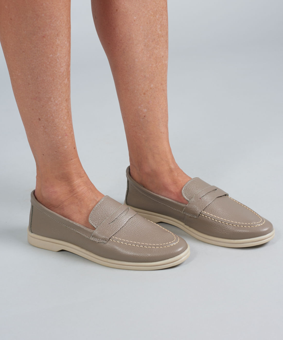 Mocassim Couro Lara - Cinza - Imagem 5