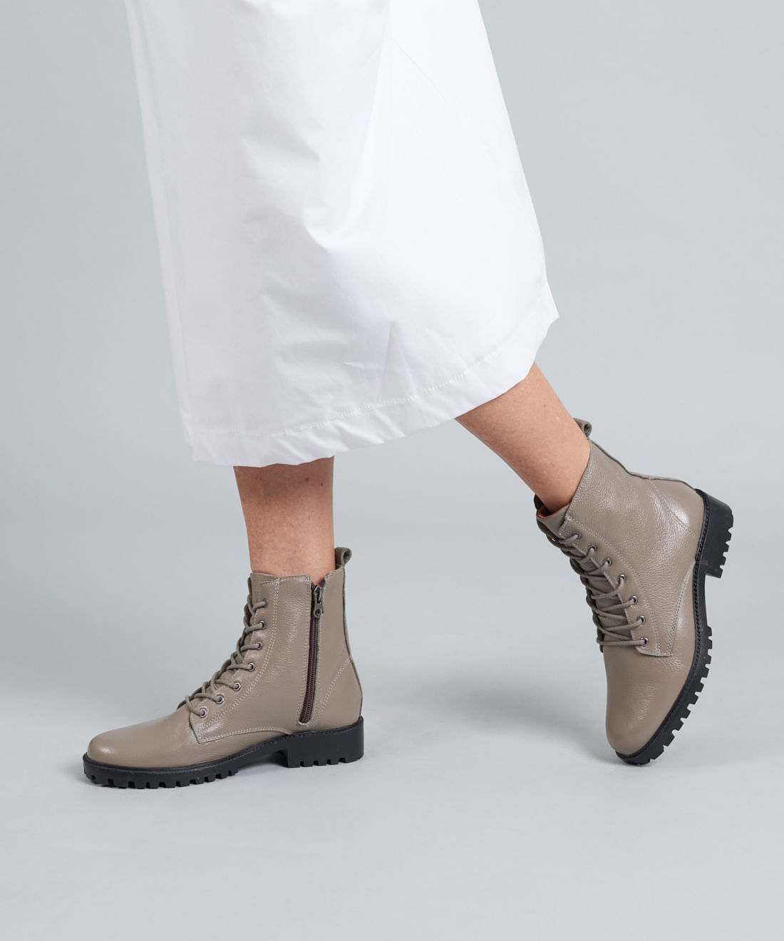 Coturno Couro Debora - Cinza - Imagem 33