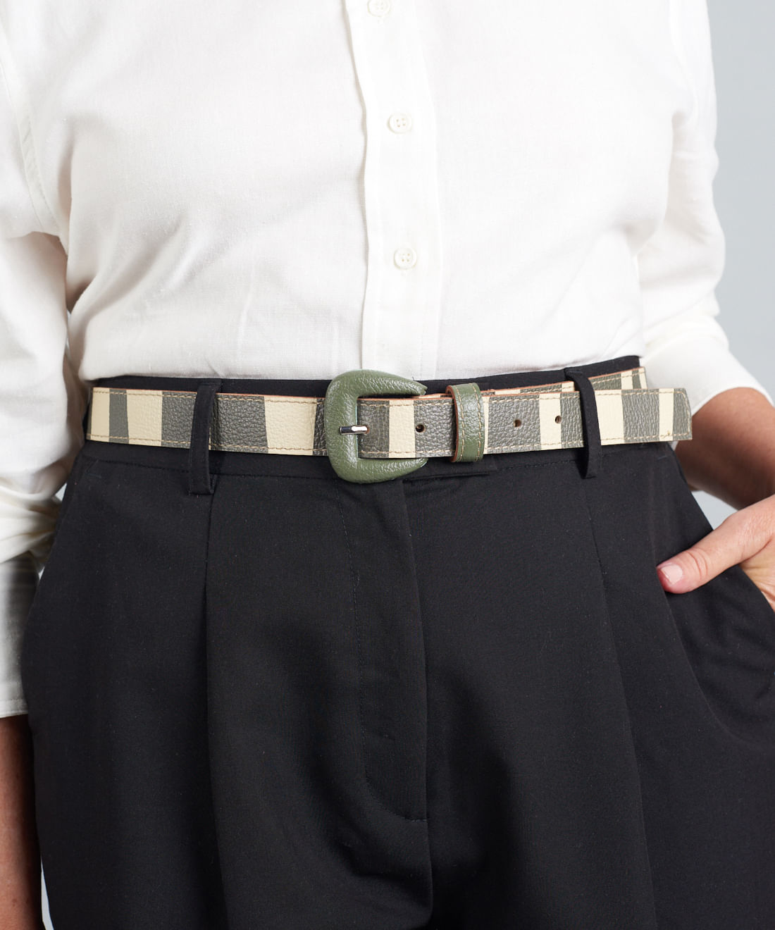 Cinto Listra Bold - Listra Verde Militar - Imagem 8