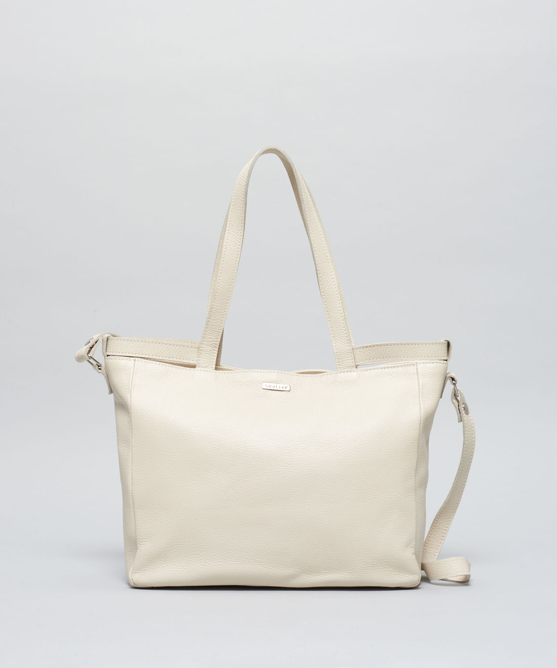 Bolsa g Couro Cecilia - Offwhite