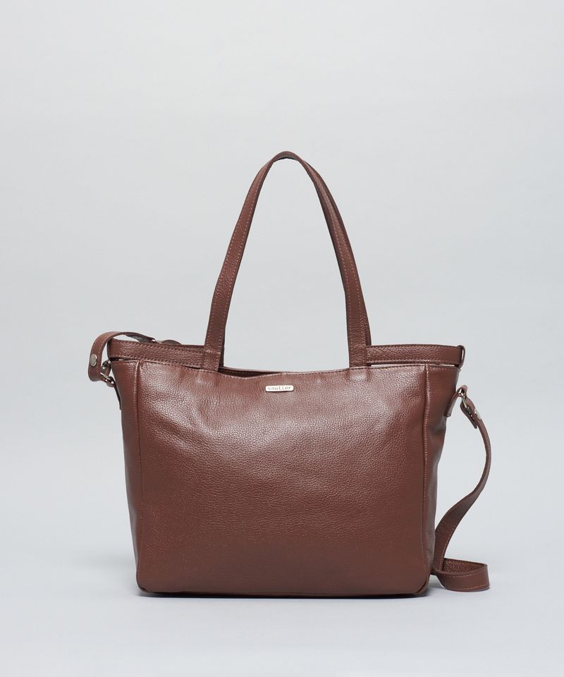 Bolsa g Couro Cecilia - Chocolate u - chocolate